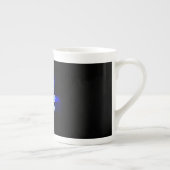 Tasse En Porcelaine Rose bleu brûlant (Droite)