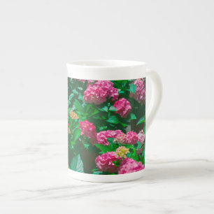 Tasse En Porcelaine Rose de Noël Helleborus Fleurs florales