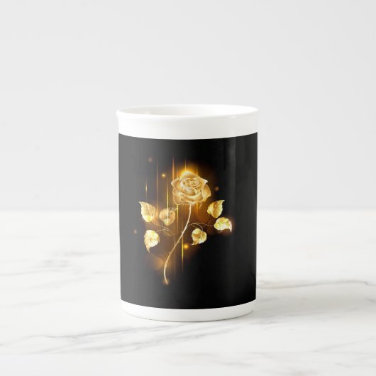 Tasse En Porcelaine Rose d'or ( rose d'or ) (Devant)