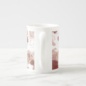 Tasse En Porcelaine Roses d'aquarelle 3 (Dos)