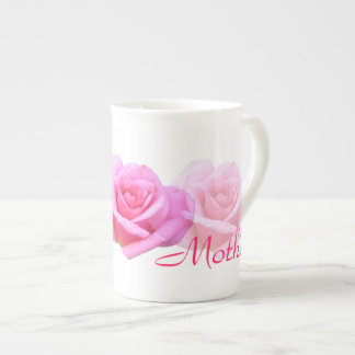 Tasse En Porcelaine Roses rose-clair de "mère"