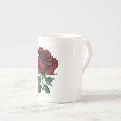 Tasse En Porcelaine Roses rouges (Devant droit)