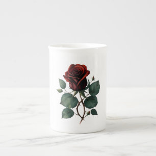 Tasse En Porcelaine Roses rouges