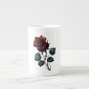 Tasse En Porcelaine Roses rouges
