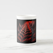 Tasse En Porcelaine Route Fractée Noire & Rouge Mandelbrot Vers L'Enfe (Devant)