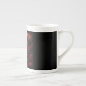 Tasse En Porcelaine Route Fractée Noire & Rouge Mandelbrot Vers L'Enfe (Droite)