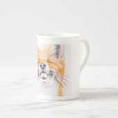 Tasse En Porcelaine Rusé heureux (Devant droit)