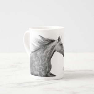 Tasse En Porcelaine Rustique Galloping Cheval andalou