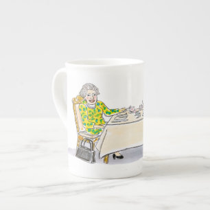 Tasse En Porcelaine Sa Majesté, la Reine Elizabeth II