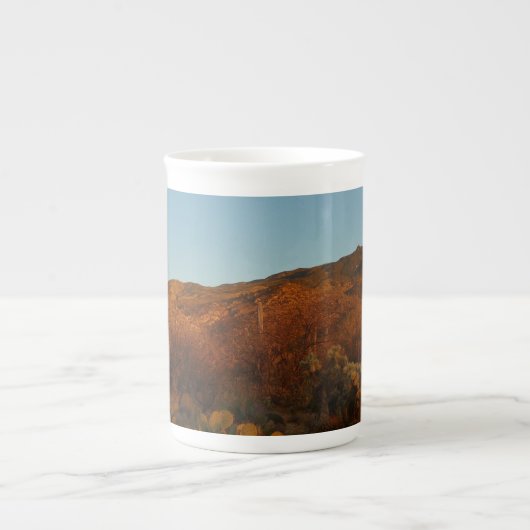 Tasse En Porcelaine Saguaro Sunset I Arizona Désert Paysage (Devant)