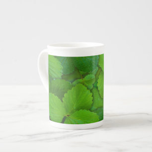 Tasse En Porcelaine Saint Basil Tulsi Green Mint Feuilles