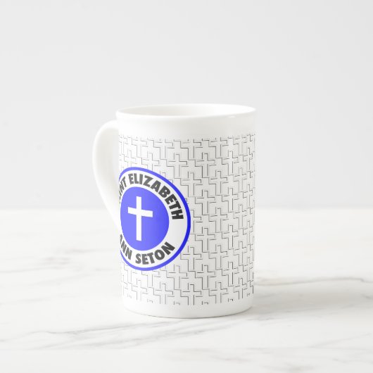 Tasse En Porcelaine Saint Elizabeth Ann Seton (Devant gauche)