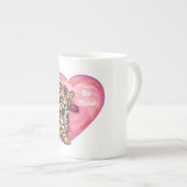 Tasse En Porcelaine Saint Valentin de Tigre (Devant droit)