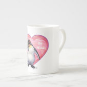 Tasse En Porcelaine Saint-Valentin Penguin (Devant droit)