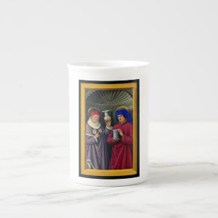 Tasse En Porcelaine Saints Cosmas et Damian par Jean Bourdichon