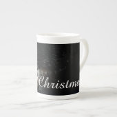 Tasse En Porcelaine Salutations de Noël avec Witch House (Devant droit)