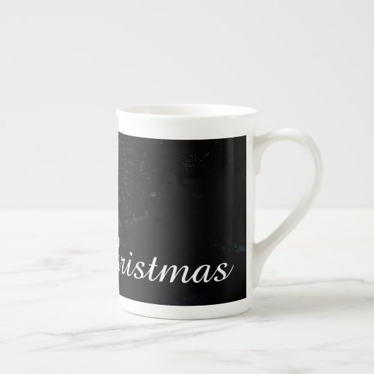 Tasse En Porcelaine Salutations de Noël avec Witch House (Droite)