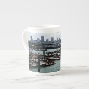 Tasse En Porcelaine San Francisco et Otaries de Pier 39 Ciel de la Vil