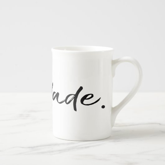 Tasse En Porcelaine Saudade Noir (Droite)