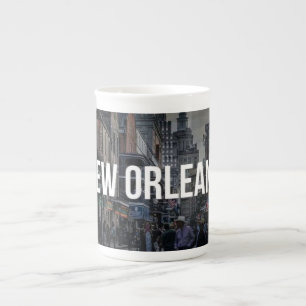 Tasse En Porcelaine Scène de rue de la Nouvelle-Orléans impression d'a