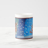 Tasse En Porcelaine Scène hivernale (Devant)