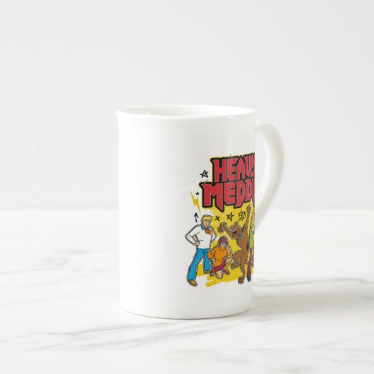 Tasse En Porcelaine Scooby-Doo | Graphique "Lourde Médaille" (Devant droit)