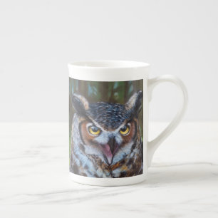 Tasse En Porcelaine Screeching Owl Latte mok