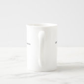 Tasse En Porcelaine Script élégant Monogramme moderne simple personnal (Dos)