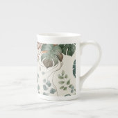 Tasse En Porcelaine Seamless boho botanical pattern Flowers  (Droite)