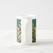 Tasse En Porcelaine Seamless pattern with golden ferns (Dos)
