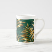 Tasse En Porcelaine Seamless pattern with golden ferns (Droite)