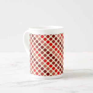 Tasse En Porcelaine Shades of Red Pois par Shirley Taylor