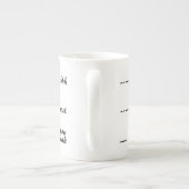 Tasse En Porcelaine Shhh Presque Maintenant Vous Pouvez Parler (Dos)