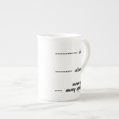 Tasse En Porcelaine Shhh Presque Maintenant Vous Pouvez Parler (Devant droit)