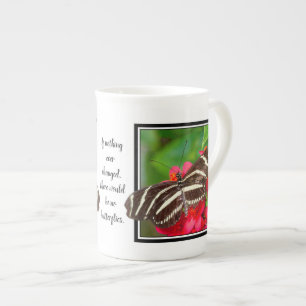 Tasse En Porcelaine Si Rien N'A Jamais Changé Photo de papillon Zeb