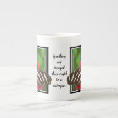 Tasse En Porcelaine Si Rien N'A Jamais Changé | Photo de papillon Zebr (Devant)