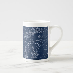 Tasse En Porcelaine Signe de zodiaque de Balance
