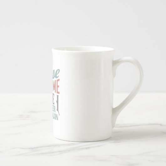 Tasse En Porcelaine S'il vous plaît Stope Me Drôle Volontaire (Droite)