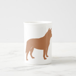 Tasse En Porcelaine silo australien red.png de chien de bétail