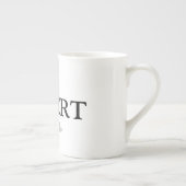 Tasse En Porcelaine simple minimum ajouter votre nom MONOGRAM GROOMSME (Droite)