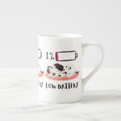 Tasse En Porcelaine Sleepy Dog Design (Droite)