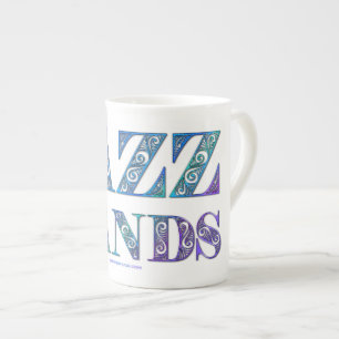 Tasse En Porcelaine SlipperyJoe's artistique Jazz Hands couleurs vives