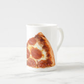 Tasse En Porcelaine SlipperyJoe's classique pepperoni pizza tranche fo (Devant droit)