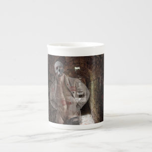Tasse En Porcelaine SlipperyJoe's Halloween transparent homme fantomat