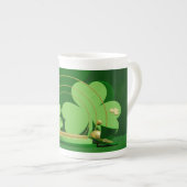Tasse En Porcelaine SlipperyJoe's Saint Patrick's Day trèfle à trois f (Devant droit)