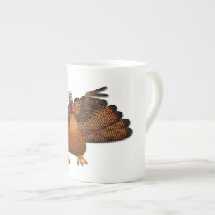 Tasse En Porcelaine SlipperyJoe's Thanksgiving gobble de manière respo