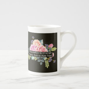 Tasse En Porcelaine Slogan personnalisé d'une photo