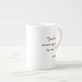 Tasse En Porcelaine Smiley mignon Snowman visage avec message (Devant droit)