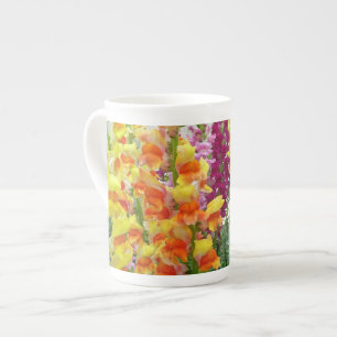 Tasse En Porcelaine Snapdragons colorés floraux