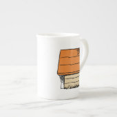 Tasse En Porcelaine Snoopy Halloween Spider Web Doghouse (Devant droit)